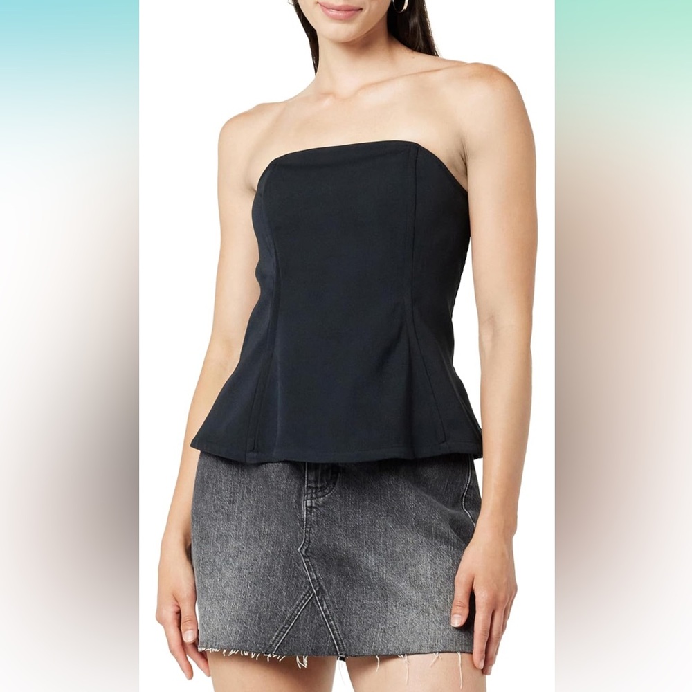 NWT The Drop Women's Alejandra Strapless Corset Top